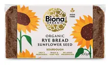 Organic Wholemeal Rye Bread with Sunflower Seeds 500g (Biona)