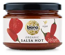 Organic Hot Salsa Dip, Organic 260g (Biona)