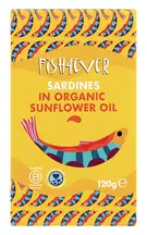 Whole Sardines in Sunflower Oil 120g (Fish4Ever)