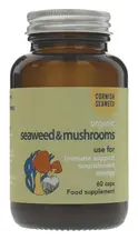 Organic Seaweed & Mushrooms Supplement x 60 Capsules (The Cornish Seaweed Company)