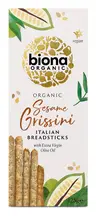Organic Sesame Grissini Italian Breadsticks 125g (Biona)