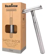 Silver Metal Safety Razor (Bambaw)