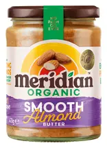 Organic Smooth Almond Butter 470g (Meridian)