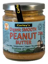 Organic Smooth Peanut Butter 250g (Carley's)