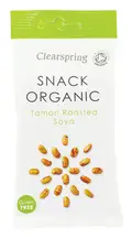 Tamari Roasted Soya Beans, Organic 30g (Clearspring)