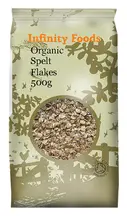 Wholegrain Spelt Flakes, Organic 500g (Infinity Foods)