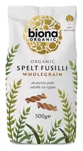 Organic Wholegrain Spelt Fusilli 500g