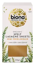 Organic Spelt Lasagne Sheets 250g (Biona)