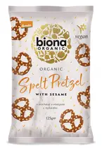 Organic Spelt Pretzels with Sesame Seeds 125g (Biona)