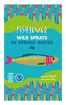 Wild Sprats in Spring Water 105g (Fish4Ever)