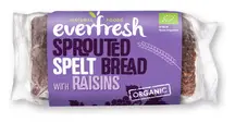 Sprouted Spelt Bread with Raisins, Organic 400g (Everfresh Natural Foods)