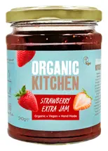 Organic Strawberry Extra Fruit Jam 340g (Organic Kitchen)