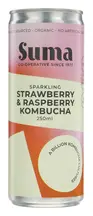 Organic Strawberry & Raspberry Kombucha 250ml (Suma)