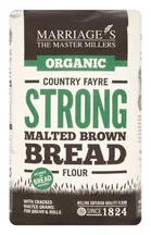 Organic Strong Malted Brown Bread Flour 1kg (Marriages)