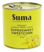 Organic Super Sweet Sweetcorn 340g (Suma)