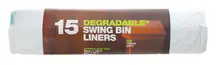 Swing Bin Liners 50L White (D2w)