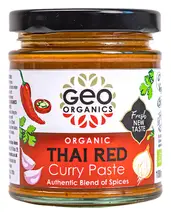 Organic Thai Red Curry Paste 180g (Geo Organics)