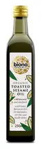 Organic Cold Pressed Toasted Sesame Seed Oil 250ml (Biona)