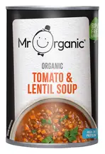 Organic Tomato & Lentil Soup 400g