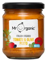 Organic Tomato & Olive Pesto 190g (Mr Organic)