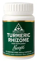 Turmeric Rhizome 500mg 60 Capsules (Bio-Health)