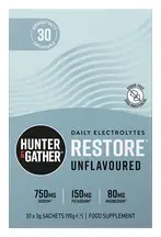 Restore Unflavoured Electrolyte Sachets x 30 (Hunter and Gather)
