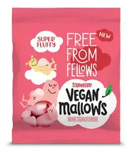 Vegan Strawberry Mallows 105g (Free From Fellows)