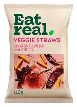 Veggie Straws Smoked Paprika & Chilli 110g (Eat Real)