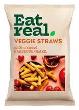 Veggie Straws with Sweet Barbecue Glaze 110g (Eat Real)