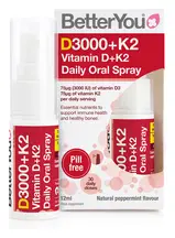 DLux+ Vitamin D & K2, Daily Oral Spray 12ml (BetterYou)