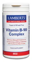 Vitamin B-100 Complex, 200 Tablets (Lamberts)
