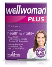 Wellwoman Plus Omega 3-6-9, 28 Tablets + 28 Capsules (Vitabiotics)