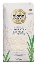 Organic White Basmati Rice 500g (Biona)
