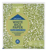 Organic White Rice Paper 200g (King Soba)