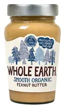 Organic Smooth Peanut Butter 340g (Whole Earth)