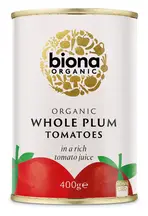 Organic Whole Plum Tomatoes 400g (Biona)