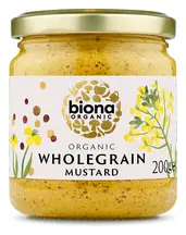 Organic Wholegrain Mustard 200g (Biona)