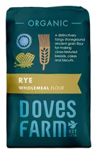 Organic Wholemeal Rye Flour 1kg (Doves Farm)
