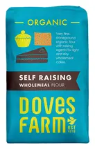 Organic Self Raising Wholemeal Flour 1kg (Doves Farm)