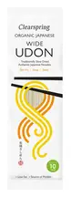 Organic Japanese Wide Udon Noodles 200g (Clearspring)
