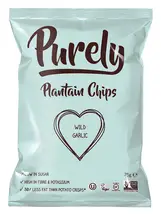 Plantain Chips Wild Garlic 75g (Purely Plantain)