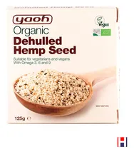 De-Hulled Hemp Seeds, Organic 125g (Yaoh)