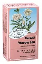 Organic Yarrow Herbal Tea, 15 Bags (Floradix)