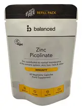 Zinc Picolinate Refill Pouch 60 Capsules (Balanced)