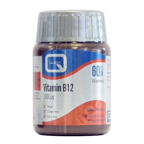 Vitamin B12 Tablets 1000ug, 60 Tablets (Quest Vitamins) Healthy Supplies