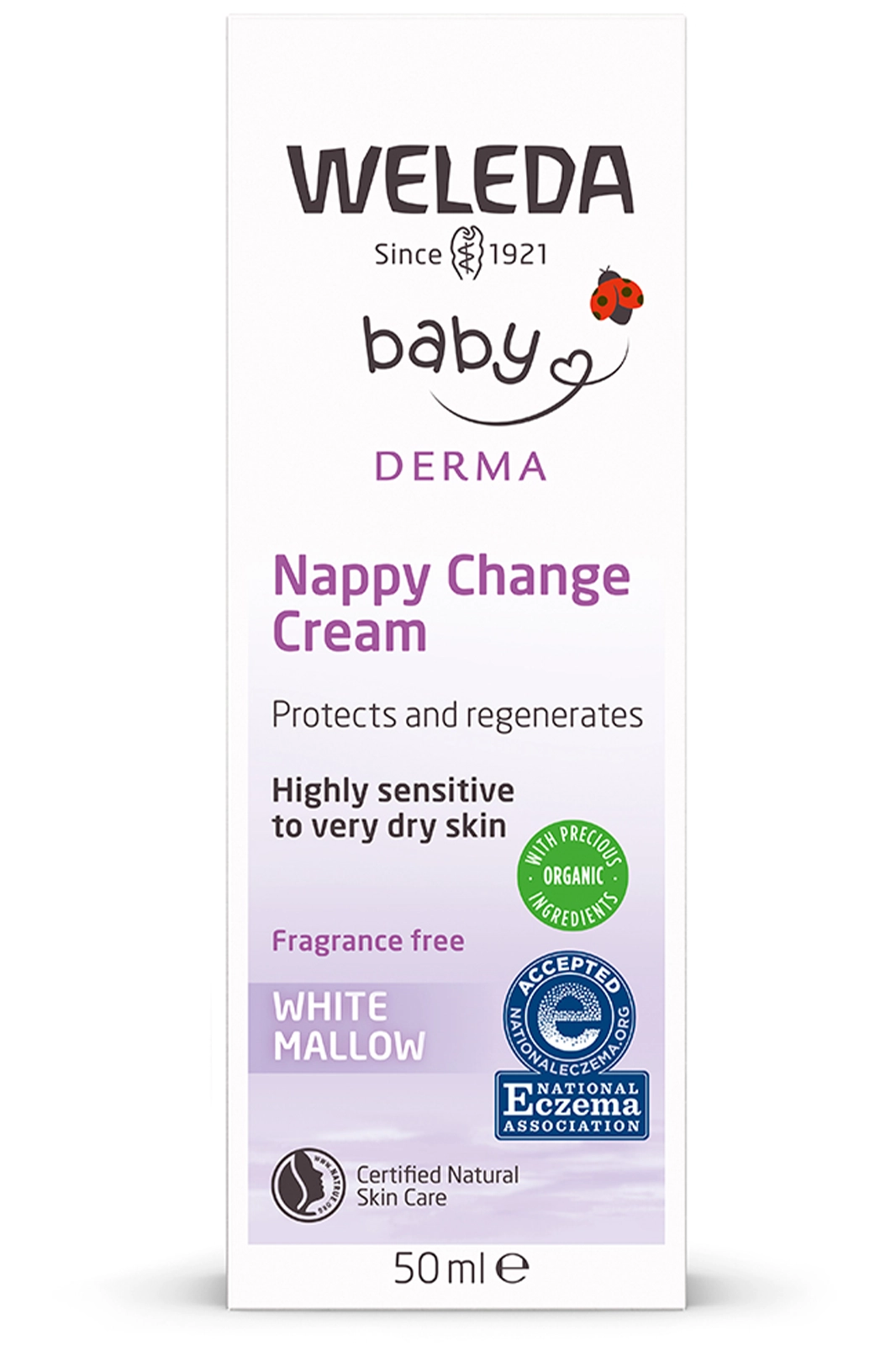 White Mallow Baby Derma Nappy Change Cream 50ml (Weleda) Healthy