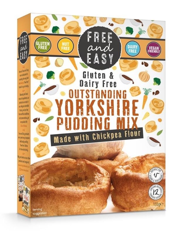 Yorkshire Pudding Mix, GlutenFree 155g (Free and Easy) Healthy Supplies